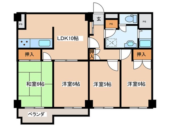 クレール聖蹟桜ヶ丘（1002）の物件間取画像